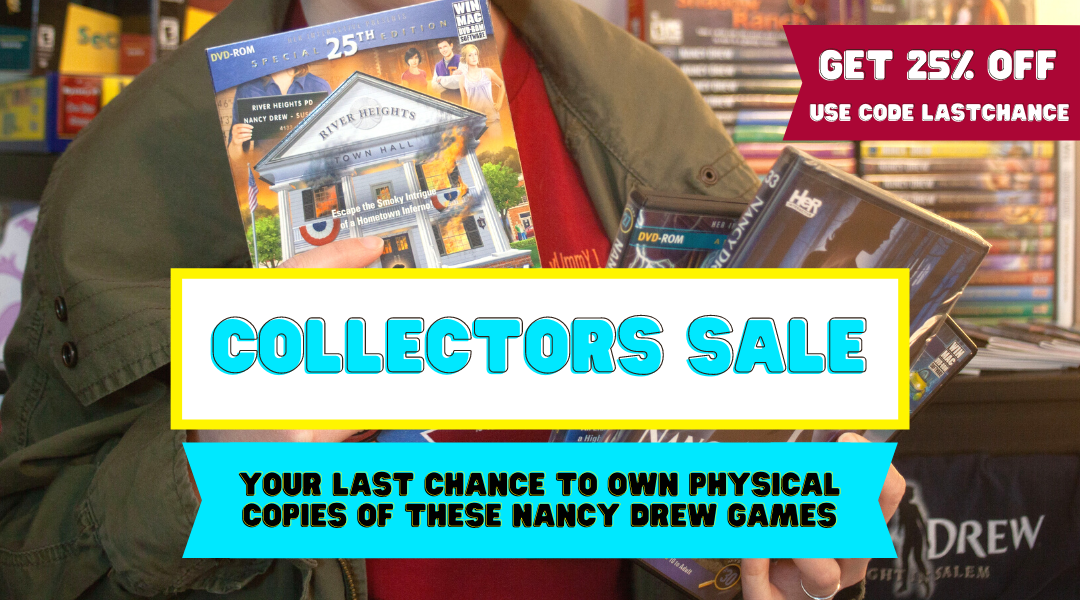 Nancy Drew Collectors Sale Limited Supplies Physical Box Games