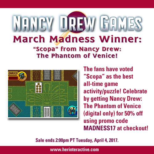 Nancy Drew Mystery Adventure Games March Madness