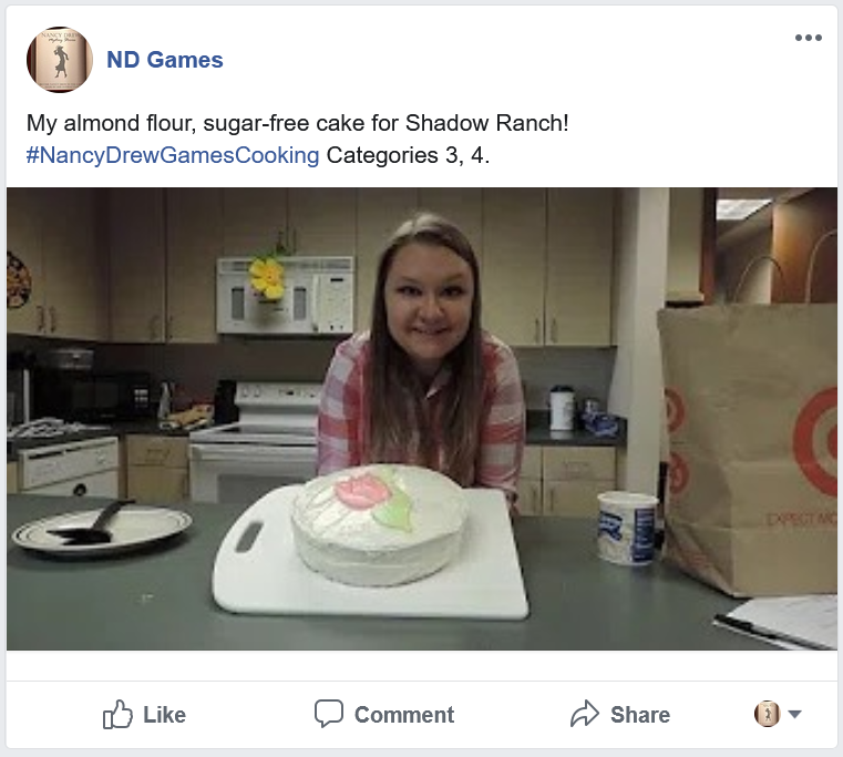 Nancy Drew Games Summer Cook Off Contest Social Post Food sample