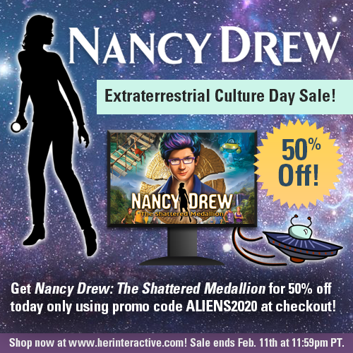 Nancy Drew Mystery Adventure Games The Shat tered Medallion Sale