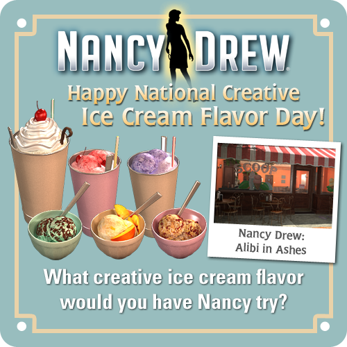 Nancy Drew Mystery Adventure Games Ice Cream Day