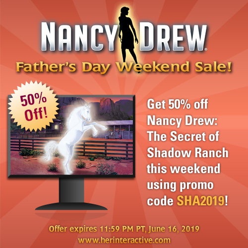 Nancy Drew Mystery Adventure Games Father's Say Weekend Sale