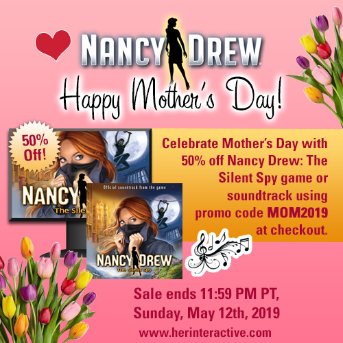 Nancy Drew Mystery Adventure Games Mothers day Sale The Silent Spy
