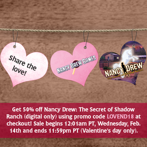 Nancy Drew Mystery Adventure Games Valentine