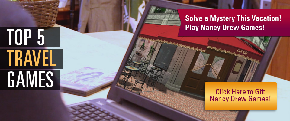 Take a trip with Nancy Drew and solve a mystery this vacation!
